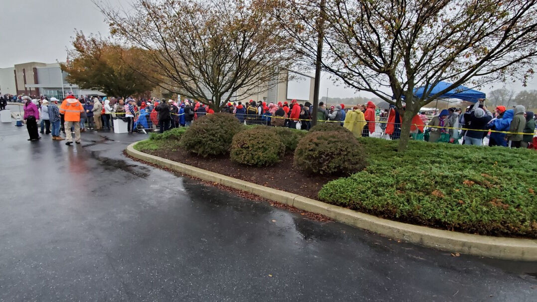 Trump supporters early near Lititz